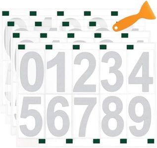 Joaercs Mailbox Numbers, Upgrades Mailbox Stickers, 4 Inch/ 4 Sets/ 40 Pcs Reflective Mailbox Numbers, Design Finger Position, Easy Tear off, with Scraper, Easy Install
