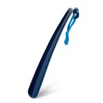 Blue Badge 43cm Shoe Horn, Extra Long Handled Navy Plastic Shoe Horn for Taking Boots on and off with Comfort Grip, Long Shoe horn for Men, Women - Pack of 1