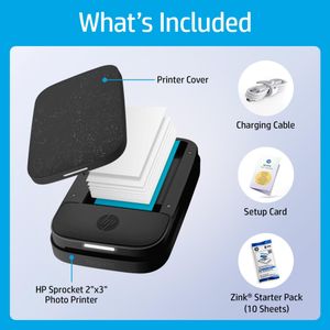 HP Sprocket 2x3 Portable Photo Printer – Compact Instant Prints
