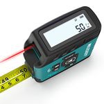 3-in-1 Digital Tape Measure, MiLESEEY Laser Tape Measure with Phone App, Real Time Digital Screen, Rechargeable Laser Measurement Tool