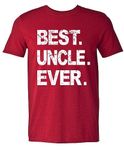 Best Dad Ever, Funny Sarcastic Dad T-Shirt, Cute Joke Men T Shirt Gifts for Daddy, Uncle - Burgundy Heather, X-Large