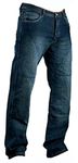 Juicy Trendz Motorcycle Jeans- Men’s Biker Pants with Knees & HIPS Safety Pads, Stylish and Protective Motorbike Kevlar Pant for Bike Rider, Blue