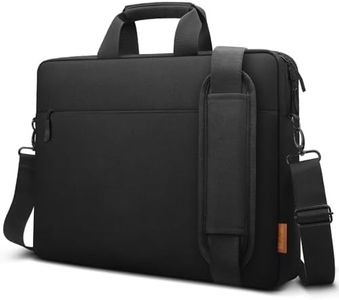 ZYB Bolsa Portátil Maletín Ordenador Funda para 15 15.6 16 Pulgadas, Maletín para 15-16 Pulgadas Protatil, Lenovo Mac Pro 16 DELL Acer ASUS Samsung HP, Impermeable Ligera con Correa Ajustable-Negro
