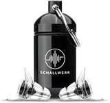 Schallwerk ® Strong+ silicone ear plugs with extra strong protection – muffle noise & preserve sound quality – ideal for music, festivals, working, learning