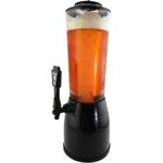 Raincart Acrylic Beer Tower, Beer Dispenser with Ice Container Tube, 2.5 Liter, Transparent