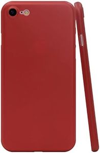 CELLBEE iPhone 7/8 SE Case, Extremely Thin Mobile Phone Case, Anti-Fingerprint, Feather-Light Bumper Cover, Protective Case, Red