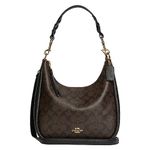 COACH Unisex's Jules Hobo Shoulder, Brown Black