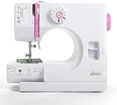 Mini Sewing Machine for Beginners by doto, Small Portable Sewing Machine for Kids, Adult Mending Machine with Reverse Sewing and 12 Built-In Stitches, Suitable for Household and Travel DT-055-UK-A4