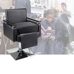 Children Leather Cushion Salon Booster Seat Cushion for Kids Child Hair Cutting, Cushion for Styling Chair,Boat Booster seat for Driver, Barber Beauty Salon Spa Equipment Black