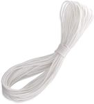 H&S 20 Meters Picture Hanging Cord 2.5mm Super Strong Nylon White for Photo Frame Mirror Hold up to 30kg