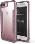 iPhone 7 Plus Case, X-Doria Defense Shield Series - Military Grade Drop Tested, Anodized Aluminum, TPU, and Polycarbonate Protective Case for Apple iPhone 7 Plus, [Rose Gold]