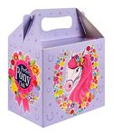 Lizzy PARTY LUNCH BOXES Coloured Themed Kids Birthday Gift Loot Bags Favors Bags Loot (Pack of 6, Little Pony)