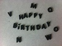 Edible Letters Cupcake Cake Toppers, Decorations, Wedding. Up to 30 Letters (Black) Please Message me with The Letters You Would Like.