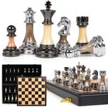 Luxury Large Metal & Acrylic Chess