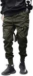 Aelfric Eden Mens Jogger Pants Japanese Cargo Sweatpants Tactical Pant Multi-Pockets Techwear Hip Hop Streetwear