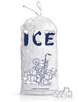 100 Pack Plastic Ice Bags 10 lb, Heavy-Duty Ice Bags 20 x 12 inch with Drawstring(2 Mils Thickness)