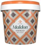 Maldon Salt, Smoked Sea Salt Flakes, 1.1 lb (500 g), Bulk Tub, Kosher, Natural, Gently Smoked Over Oak, Handcrafted, Gourmet, Pyramid Crystals