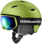Odoland Snow Ski Helmet and Goggles