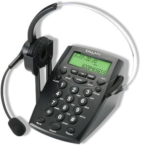 CALLANY Call Center Telephone with Noise Cancellation Headset (HT500)