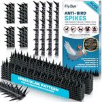 Fly-Bye Anti Bird Spikes - 6m Coverage with 2500+ Spikes - Pigeon and Bird Deterrent for Walls, Fences, Roofs - Irregular Design for Effective Cat and Bird Control Outdoors