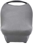 Stretchy Multi-use Baby Car Seat Cover by The Good Baby - 3 in 1 Carseat Canopy, Nursing Cover, Shopping Cart Cover - Unisex/Grey