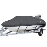 Classic Accessories StormPro Heavy Duty Boat Cover, Charcoal, Fits 17' - 19' L x 102" W