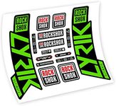 Rock Shox Lyrik Ultimate 2019-2020 Adhesive Vinyl Fork Stickers (Apple Green)
