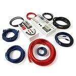 InstallGear Dual 4 Gauge CCA Amp Kit Amplifier Installation Wiring True Spec and Soft Touch Wire (4 Gauge (Dual))