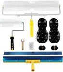 Self-levelling Cement Tool Kit, Self Leveling Concrete Tools Epoxy Roller Floor Tool Kit with Spike Shoes (28mm Needle Length)