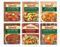 Suhana Veg Spice Mixes - Paneer Butter, Veg Biryani, Paneer Tikka, Rajma Masala, Mutter Paneer, Shahi Malai Kofta -Combo of 8, easy to cook | masala powder, 300 grams