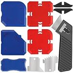 Belle Vous 11-Piece Professional Caulking Tool Kit - Silicone Finishing Tool Set for Grout Removal, Sealant & Profiling - Scraper/Smoothing for Bathroom, Kitchen, Sink, Window Joint, Floor & More