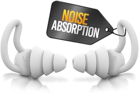 Reusable Safe Silicone Earplugs Noise Cancelling Ear Plugs for Sleeping (Reduce 40dB) High Fidelity Earplugs for Musicians Concerts Construction Motorcycle Shooting Sleeping Hearing Protection (Gray)