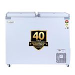 Rockwell 350DDU Deep Freezer – Double Door, 5 Star Energy Saving, Fast Cooling, Convertible Freezer/Cooler Chest Freezer, Low Power Consumption