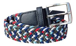 GENTS BELTS Stretchy Belts & , 5 Colours, Waist 26'' - 44'' (Muti 1, Medium-Large 32 - 38)