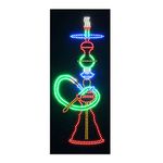 Hookah Lounge Sign, Super Bright Electric Advertising Display Board LED Open Sign for Hookah Bar Business Shop Store Window Home Decor (Hookah)