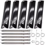 Adviace Replacement Parts for Backyard Grill BY14-101-001-04 GBC1460W BY13-101-001-13 BY12-084-029-98 GBC1255W, Dynaglo DGF510SSP DGF510SSP-D, 5-Pack Grill Heat Tents, Burner Tubes, Grill Ignitors