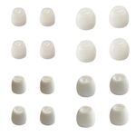 Luckvan 8 Pairs Extra Small Earbuds Tips Replacement Silicone Ear Tips Extra Small Ear Tips for in Ear Earbuds, White, SHGTWS01