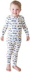 Posh Peanut Boys Pajamas - PJs for Kids Made of Soft Viscose from Bamboo, Long Sleeve Toddler PJs & Matching Boys Pajama Sets (5-6 Years) Enzo