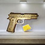 Golden Golden Desert Eagle Handgun with bb Bullets