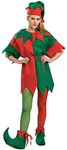 Rubie's Mens Elf Costume, 4-piece Set Adult Sized, Red/Green