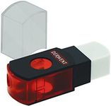 Derwent Pencil Sharpener with Eraser, Dual 2 in 1 (2302376)