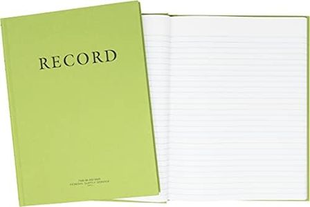 Tacticai Green Military Log Book, 8” x 10.5” - 192 Pages, Record Book for Record Keeping, Supply Chain, Inventory, Training, Maintenance & Field Operations, NSN 7530-00-222-3525