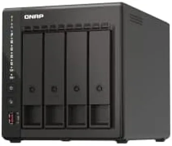 QNAP TS-453E-8G-US 4 Bay High-Performance Desktop NAS with Intel Celeron Quad-core Processor, 8 GB DDR4 RAM and Dual 2.5GbE (2.5G/1G/100M) Network Connectivity (Diskless)