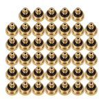 KUWAN 0.016" Orifice (0.4mm) Thread UNC 10/24 Brass Misting Nozzles Low Pressure Atomizing Misting Sprayer Water Hose Nozzle for Greenhouse, Landscaping, Outdoor Cooling Mister System (40PCS)