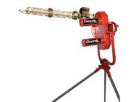 Heater Sports Deuce 75 MPH Adjustable Baseball Pitching Machine with Automatic Ball Feeder - Delivers Fastballs & Curveballs, Suitable for All Ages | Compatible with Pitching Machine & Real Baseballs