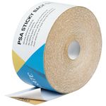 S SATC 80 Grit PSA Longboard Sandpaper 20 Yard Long Continuous Roll, 2-3/4" Wide Self Adhesive Stickyback Sanding Sheets for Automotive, Hand Sanding Blocks,Woodworking, Metal, Plastic