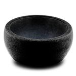 ShayVe Shaving Bowl for Shaving Soap & Cream — Marble or Granite Shave Bowl for Shaving Soap & Cream — Exquisite Heat Insulated Wet Shaving Kit Addition (Black Granite)