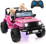 GYMAX 24V Kids Ride on Car, 2-Seate