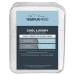 Tempur-Pedic Cool Luxury Mattress Pad, Queen, White