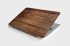 DWELLSINDIA Wooden Skin/Sticker3 for Laptops Upto 15.6 Inch Suitable for HP, Lenovo, Dell, Acer, Asus (HD Quality, Brown) - Pack of 1